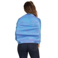 thumbnail image 3 of Sakkas 70" x 28" Paisley Self-Design Pashmina Shawl / Wrap / Stole - Turquoise / Purple - One Size, 3 of 5
