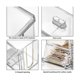 thumbnail image 4 of Contenedor con tapa para almohadillas de algodón y hisopos Yuxing transparente 4 compartimentos, 4 of 5