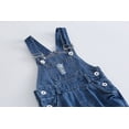 thumbnail image 5 of KIDSCOOL SPACE Baby Boy Girl Jean Overalls,Toddler Ripped Denim Cute Workwear,Blue,12-18 Months, 5 of 8