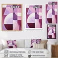 thumbnail image 4 of Designart "Abstract Shapes With Mauve Motion" Abstract Shapes Picture Framed Canvas Wall Art, 4 of 5