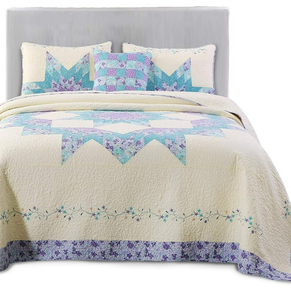 Patchwork Quilts Purple