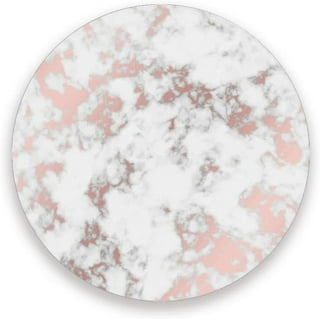 Marbling Effect Coasters - White and Gold
