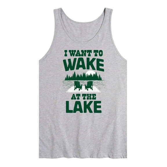 Instant Message - I Want To Wake At The Lake - Men's Jersey Tank Top