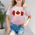 thumbnail image 2 of Ketyyh-chn99 Tuniques pour Filles à Nœud devant, Blouse à Manches Courtes, T-Shirt à Manches Courtes pour Filles, T-Shirt d'Été à Col Rond, Coupe Décontractée, Chandails de Base pour 8-9 Ans, Rose, 2 of 4