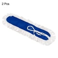 thumbnail image 3 of Uxcell Commercial Mop Replacement Heads Cotton Yarn 36" Length Dust Mop Blue 2 Pack, 3 of 4