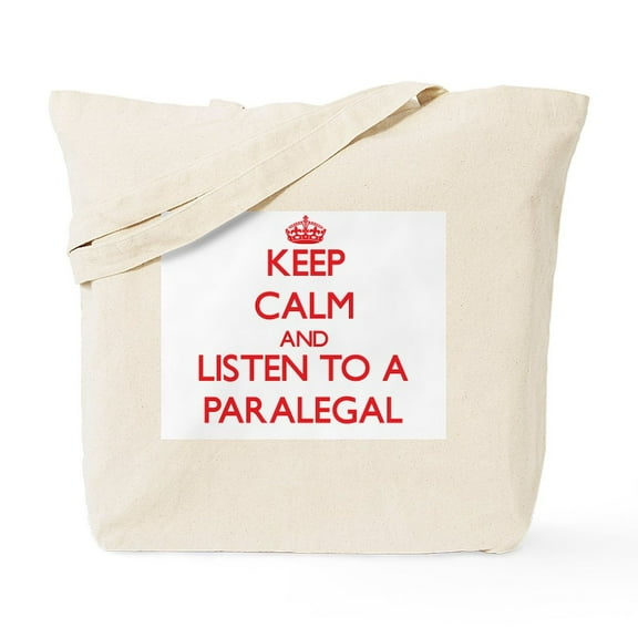 CafePress - Keep Calm And Listen To A Paralegal Tote Bag - Unisex Canvas Tote Bag, Beige, 1-Piece