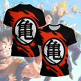 thumbnail image 2 of Nueva camiseta de cuello redondo para hombre con estampado 3D de Dragon Ball Wukong, transpirable, de secado rápido, cómoda y deportiva para padres e hijos, 2 of 4
