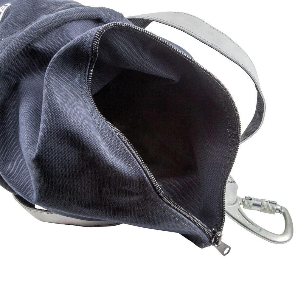 Klein Tools 5104CLRFR 12 in. Flame-Resistant Top Closing Canvas Bucket - Black