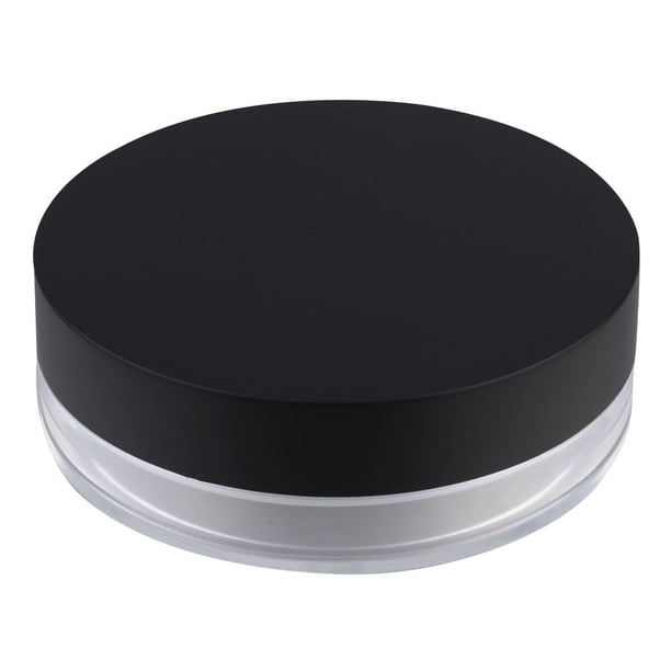 FELTECHELECTR Contenedor de polvos de maquillaje vacíos de 20 g, contenedor compacto de polvos sueltos de plástico reutilizable con esponja para uso doméstico.