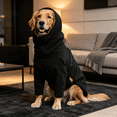 thumbnail image 5 of Fleece Turtleneck Dog Winter Jacket, Soft Warm Adjustable Dog Coat Vest, Wind‑Resistant Cozy Pet Outfit for Medium Large Extra Large Dogs, 5 of 6