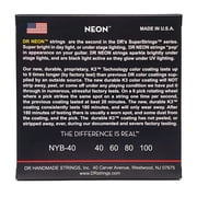 DR Strings NEON Hi-Def Yellow Bass SuperStrings Light 4-String