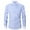 Sky Blue, variant on WREESH Men's Fashion Button Down Shirts Long Sleeve Striped Turndown Collar Business Top Black