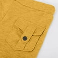 thumbnail image 6 of BOOMILK Cargo Pants for Women Elastic High Waisted Solid Color Casual Wide Leg Pants Plus Size Joggers Yoga Trousers With Pockets Yellow, 6 of 8