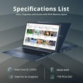 thumbnail image 2 of ASUS Vivobook 14 Laptop, 14" FHD Business Laptop, Intel Core i5 1235U, 40GB RAM, 1TB PCIe SSD, Iris Xe Graphics, Backlit Keyboard, Fingerprint Sensor, HD Camera, WiFi 6, Win 11 Pro, 32GB USB Card, 2 of 7