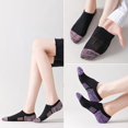 thumbnail image 2 of Thick No Show Socks for Women Athletic Ankle Socks Cushioned Running Low Cut Non Slip Footies 3/6 Pairs, 2 of 6
