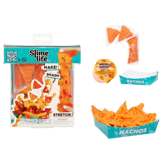 Slime Life Nachos DIY Slime Kit - Unboxing Ingredients to Make, Smash, and Stretch Your Food Slime, Ages 8 