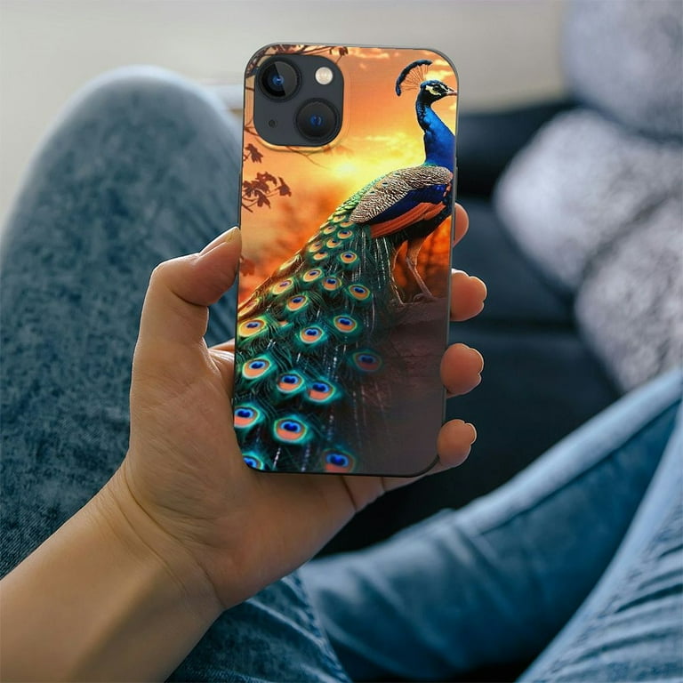 PIKWEEK Colorful Peacock Blue Phone Case is a high-quality PC plastic  protective case, ultra-thin shock-absorbing and anti slip Suitable for  iPhone 14/iPhone 15 full range phone cases iPhone 14 - Walmart.com