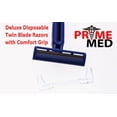 thumbnail image 4 of PrimeMed Twin Blade Disposable Razors (100 Count) (Two 50 Ct Boxes), 4 of 5