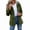 Army Green, variant on Womens Rain Jacket Striped Hooded Waterproof Coat Casual Windbreaker with Flap Pockets Lightweight Outerwear Army Green M
