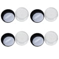 thumbnail image 1 of EeaseCA 4 Sets Cosmetic Loose Powder Box Makeup Loose Powder Empty Makeup Box with Puffs, 1 of 8