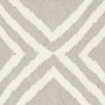 thumbnail image 3 of SAFAVIEH Dhurrie Winifred Geometric Diamonds Wool Area Rug, Grey/Ivory, 3' x 5', 3 of 5