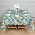 thumbnail image 3 of Pioneer Flower Floral Print Pattern Square Tablecloth, Waterproof Wipeable Spillproof Washable Table Cover for Home Kitchen Party Decor, 60"x60", 3 of 6