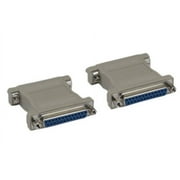 Kentek DB25 25 Pin Female to Female F/F Parallel Serial Printer Port Adapter Gender Changer Coupler RS-232 Straight Through Molded