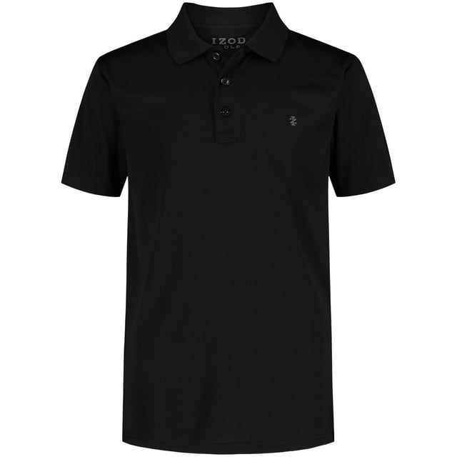 Polo IZOD Performance Golf Grid negro talla 8 Husky para niños