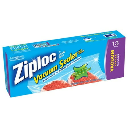 Ziploc Vacuum Seal Food Storage Bags Gallon 13 Ct Ziploc Vacuum Seal Food Storage Bags Gallon 13 Ct
