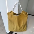 thumbnail image 2 of Lightweight Nylon Large Capacity Shoulder Tote Bag, 12.5L Multi Color Casual Handbag with Inner Zipper Pocket, Reinforced Handle Foldable Shopping Bag for Beach Travel Gym Daily Errands, 2 of 8