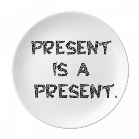 

Present is a present Plate Decorative Porcelain Salver Tableware Dinner Dish