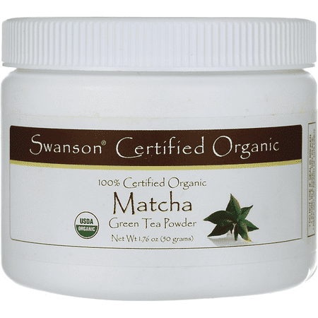Matcha Green Tea Powder - Swanson 100% Certified Organic Matcha Green Tea 1.76 oz Pwdr