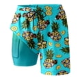 thumbnail image 2 of Womens Swim Shorts with Compresssion Liner 2026 Summer Casual Elastic Waist Leopard Print Board Shorts with Pockets Beachwear, 2 of 4