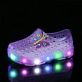thumbnail image 2 of IUJSOY Kids Clogs Toddler Boys Girls Light up Garden Shoes Beach Swim Sandals Slip on Water Shoes, 2 of 4