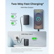 Anker Nano Power Bank, 10,000mAh Portable Charger with 2.3 ft InstaCord Retractable Cable, 45W Max Compact Battery Pack, Smart Display