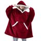 thumbnail image 1 of Minnieouse Sudaderas con capucha combinadas de moda y funcionales del algodón para las mantas usables de las mujeres para las mujeres Pijama rojo, 1 of 6