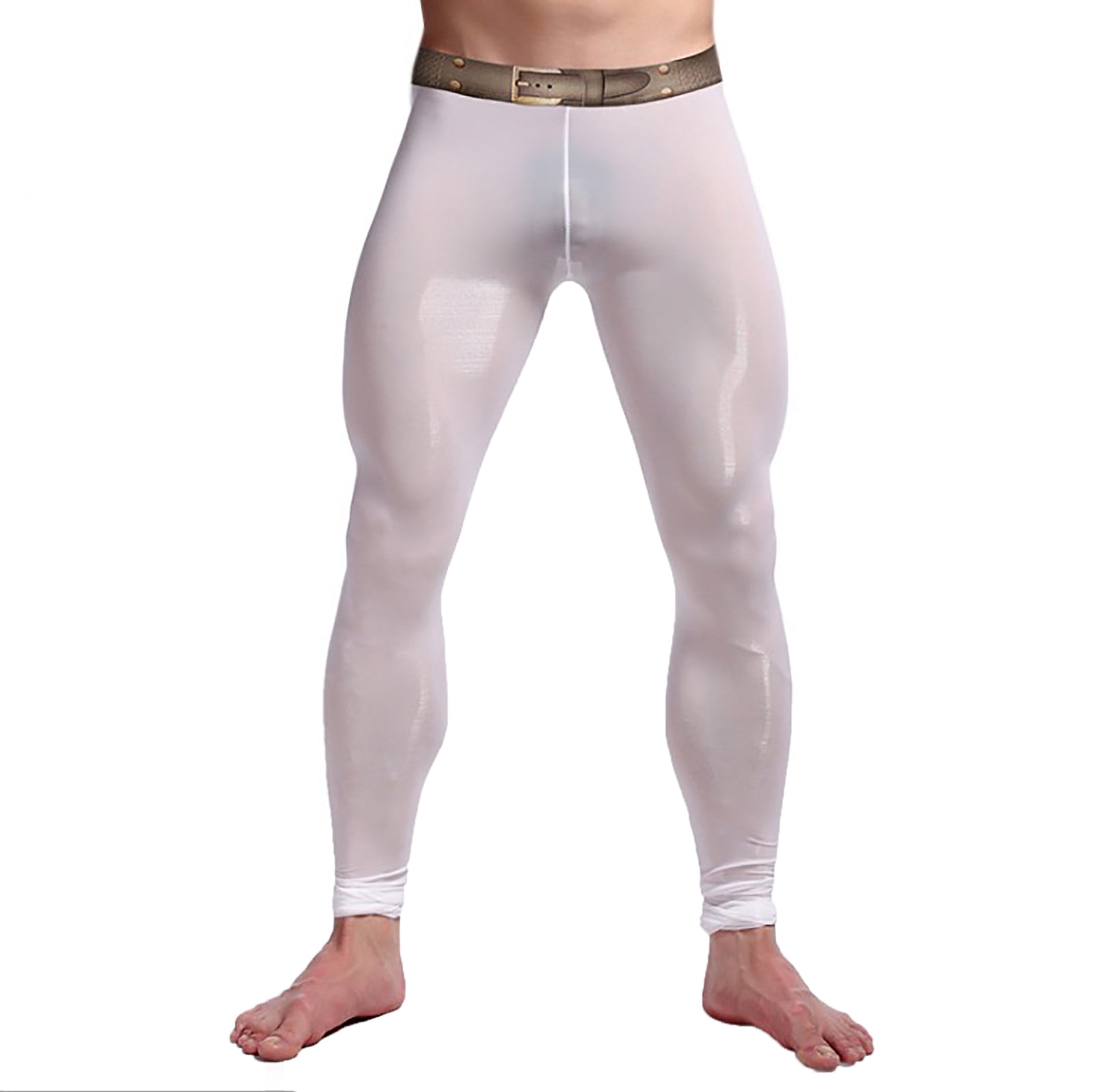 DPOIS Men's Compression Pants Athletic Leggings Stretchy Sport Pants