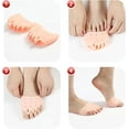 thumbnail image 5 of Hyggear Silicone Toe Separator, Hyggear Toe Separators, Hyggear Toe Spacers, 4 Pairs, Ball of Foot Cushions, Breathable & Soft, For Men & Women (4 Pairs)White, 5 of 6