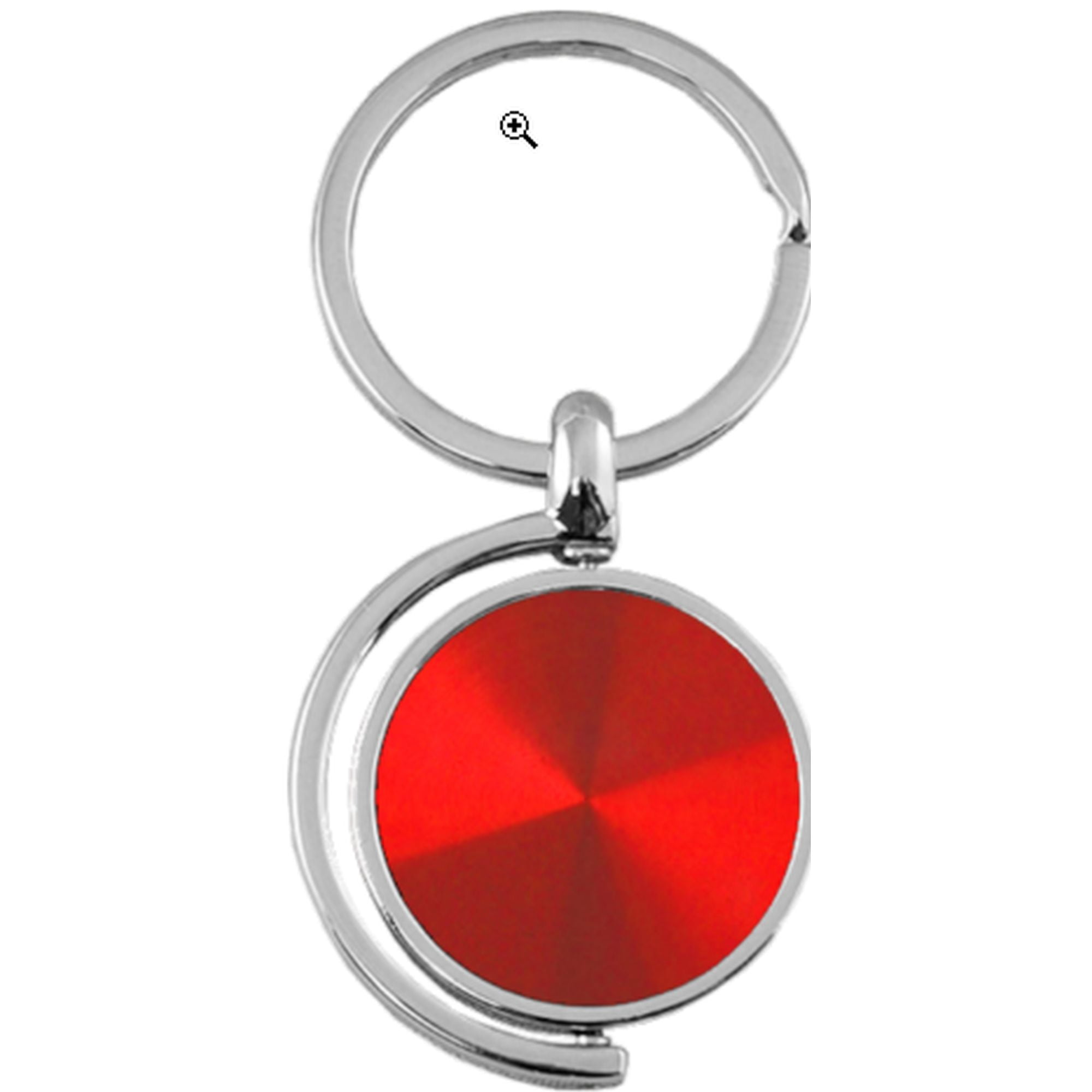 Hot Key Rings Plain Spinner Key Ring (Red) - Walmart.com