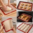 thumbnail image 3 of Silicone Baking Mats for Oven, Locking Dials Silicone Fiber Baking Mat, Nonstick Reusable Heat Resistant Baking Sheet Corners Snap Together to Form Leakproof Oven Liner, 3 of 7