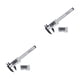thumbnail image 4 of Riwesomey Calibrador Vernier LCD de 0 a 100mm, regla de medición de micrómetro, calibre de plástico, carpintería, reiniciable, portátil con pilas Plata 2piezas Riwesomey CBP157553, 4 of 5