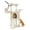 Beige, variant on HHBEAUTY Cat Tree, 42in Play Tower for Indoor Cats, Kitten House with Large Perch & Scratching Posts & Cozy Condo & Scratching Ramp, Cat Furniture Activity Center, Beige