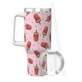 Cauagu Watermelon Ice Cream Print Stainless Steel Vacuum Insulated
