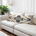 thumbnail image 2 of Boho Black Brown Long Body Pillow Covers, Southwestern Geometric Ethnic Retro Soft Throw Pillow Cases with Invisible Zipper, Decorative Pillowcase Pillows Protectors for Sofa Bed Couch 20"x60", 2 of 9
