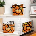 thumbnail image 6 of Maple Ieaf Pumpkin Foldable Clothes Toy Storage Bins with Handle, 10.8"x10.5"x10.6", Large Capacity, 6 of 6