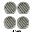 thumbnail image 2 of 4 Pack 3" Grey Round Plastic Louver Soffit Air Vent, 2 of 9