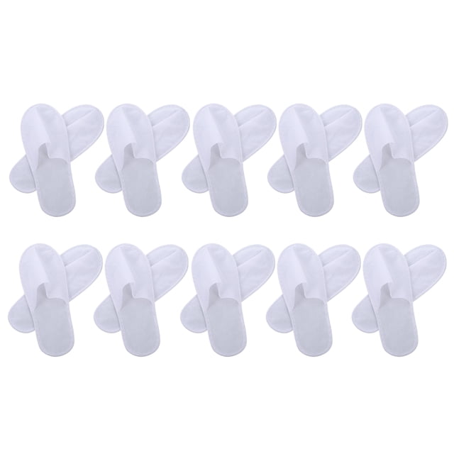 10 Pairs Disposable Hotel Slippers Useful Living Room Shoes Homestay Slippers
