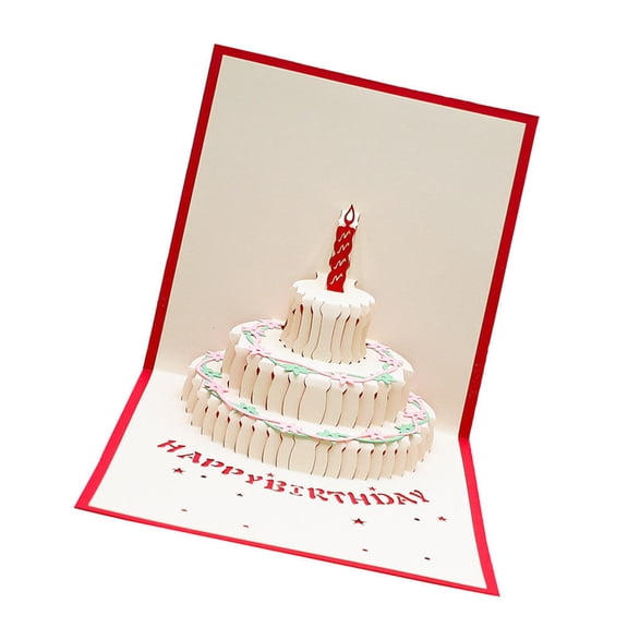 LOLIPPYY 2-Pack -Up Birthday Cake Greeting Cards for Special Wishes and Celebration