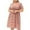Pink, variant on IROINNID Wedding Guest Dresses for Women Evening Night Formal Fall Dress V-Neck Strapless Solid Short Sleeve Loose Fit Trendy A-Line Dress,Yellow