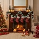 thumbnail image 4 of Guirnalda de colgante de árbol de Navidad | Cinta Floral de 2m con Pompones, Plástico Multicolor | Decoración festiva reutilizable para barandillas de escaleras, ventanas, chimenea, incluye 12 nudos, 4 of 6